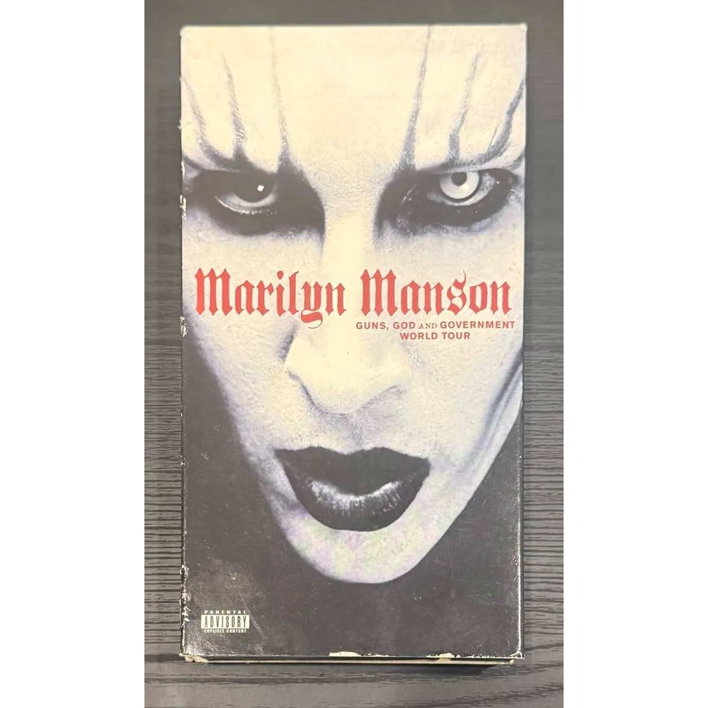 Marilyn Manson Guns God and Government World Tour VHS 2002 Concert Video Tape